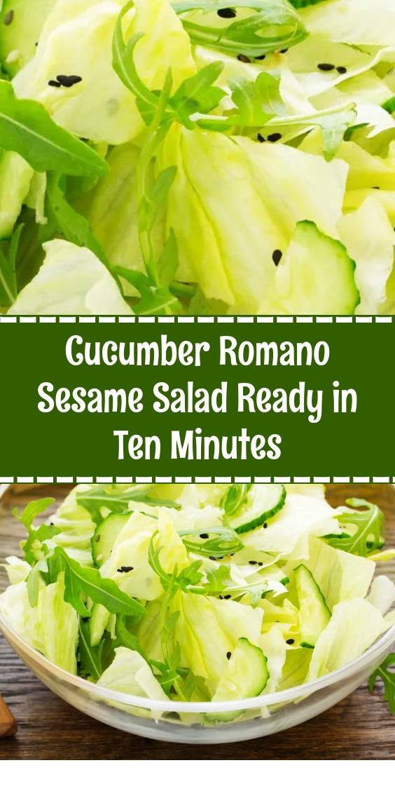 Cucumber Romano Sesame Salad Ready in Ten Minutes