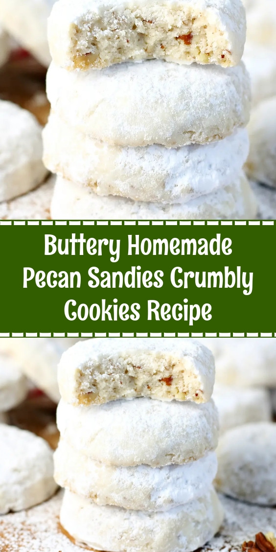 Buttery Homemade Pecan Sandies Crumbly Cookies Recipe