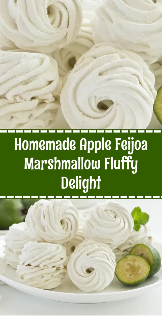 Homemade Apple Feijoa Marshmallow Fluffy Delight